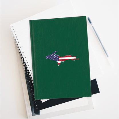 Michigan Upper Peninsula Blank Sketchbook (w/ UP USA Flag) | Superior Green