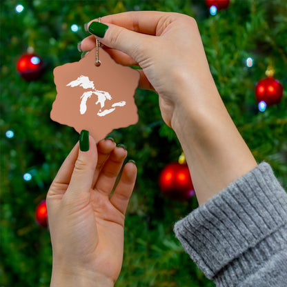 Great Lakes Christmas Ornament (Copper) | Ceramic - 4 Shapes