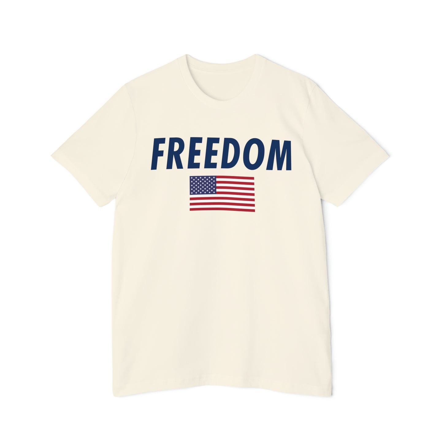 'Freedom' T-Shirt (Oblique Sans Flag Edition) | Made in USA