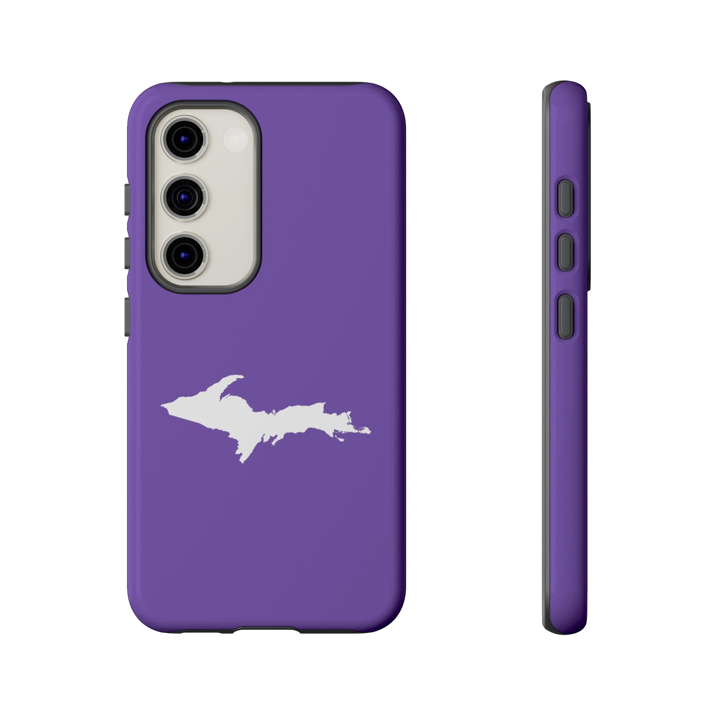 Michigan Upper Peninsula Tough Phone Case (Lake Iris w/ UP Outline) | Samsung & Pixel Android