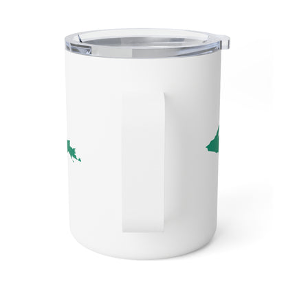 Michigan Upper Peninsula Insulated Mug (Emerald Green Outline) | 10oz