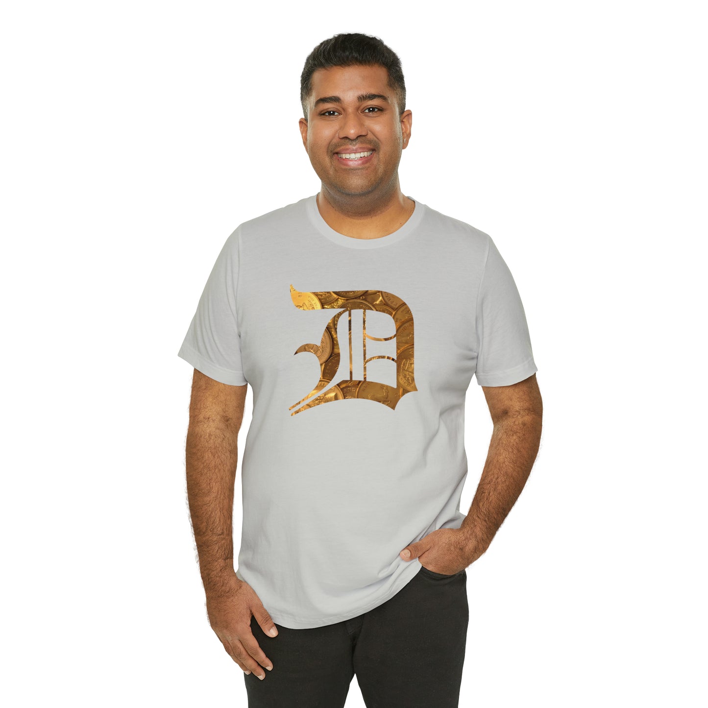 Detroit 'Old English D' T-Shirt (Gold Bullion Edition) | Unisex Standard