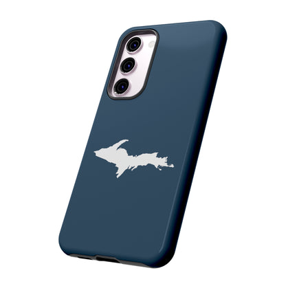 Michigan Upper Peninsula Tough Phone Case ('37 Caddie Cavalier Blue w/ UP Outline) | Samsung & Pixel Android