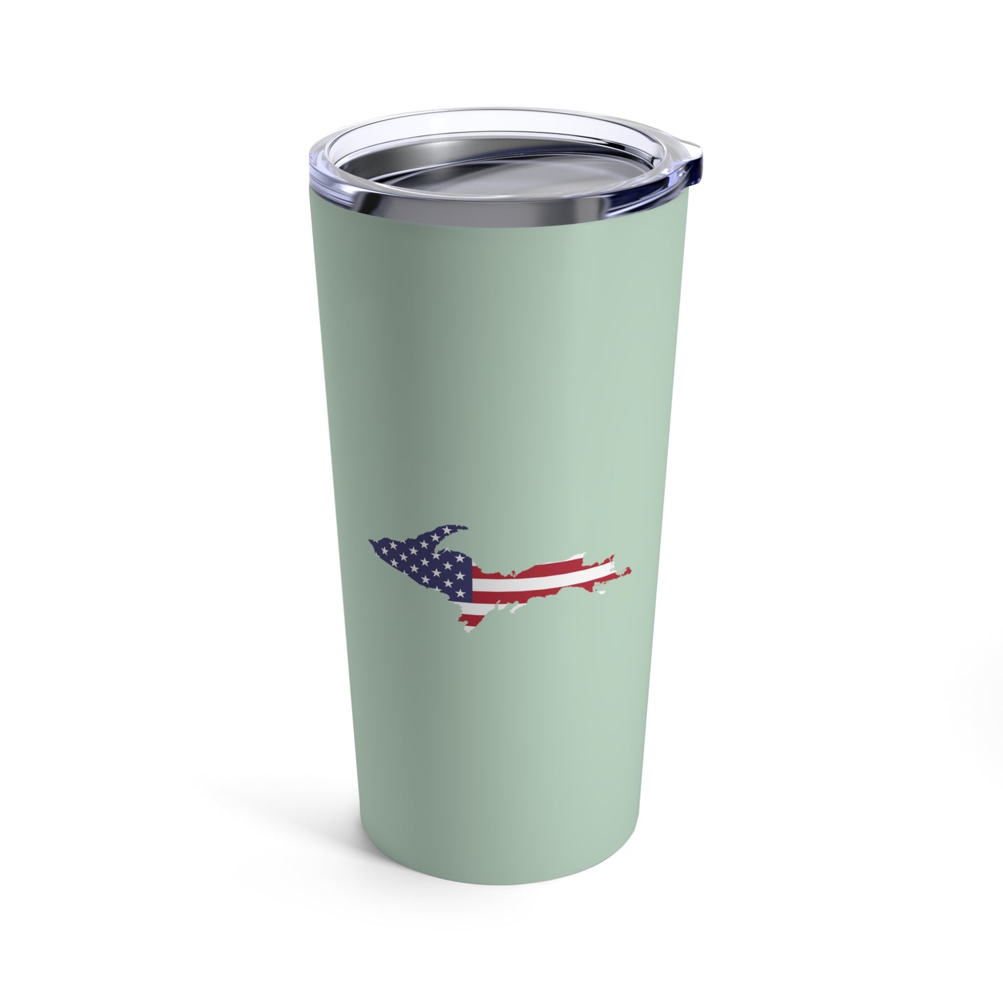 Michigan Upper Peninsula Tumbler (w/ UP USA Flag) | Sea Green - 20oz