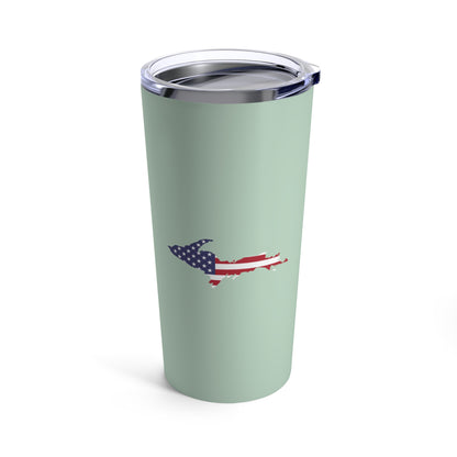 Michigan Upper Peninsula Tumbler (w/ UP USA Flag) | Sea Green - 20oz