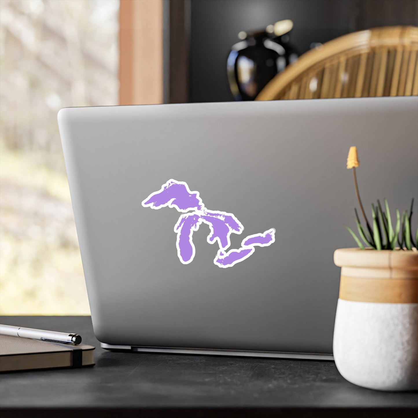 Great Lakes Kiss-Cut Windshield Decal | Lavender