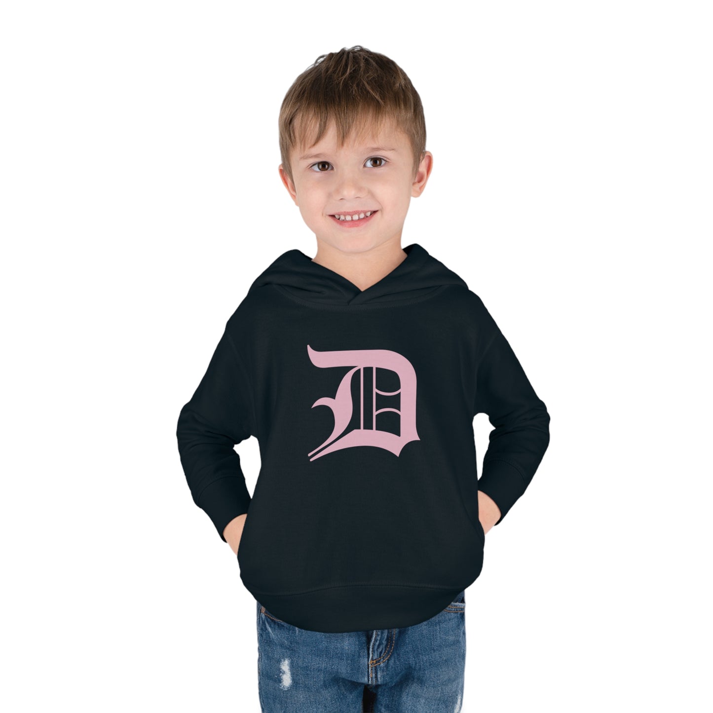 Detroit 'Old English D' Hoodie (Pink) | Unisex Toddler