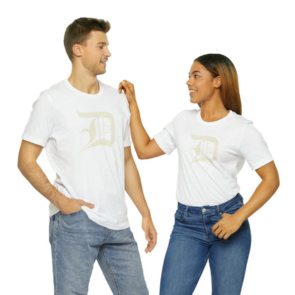 Detroit 'Old English D' T-Shirt (Ivory White) | Unisex Standard