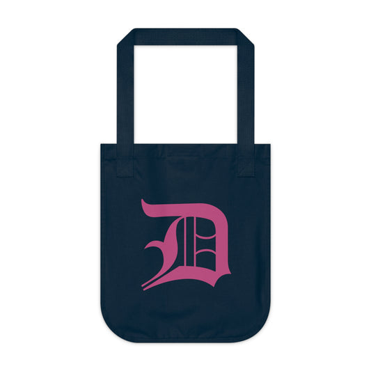 Detroit 'Old English D' Heavy Tote (Apple Blossom Pink)