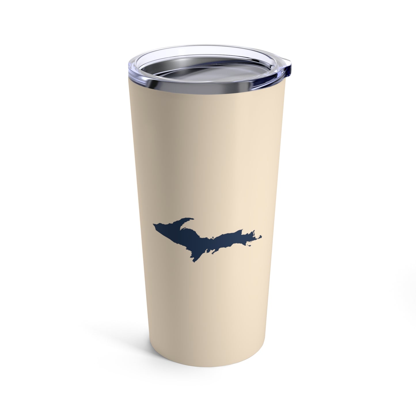 Michigan Upper Peninsula Tumbler (w/ UP Outline) | Champagne White - 20oz