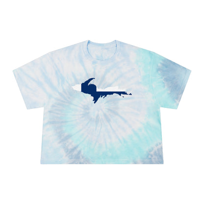 Michigan Upper Peninsula Crop Top (w/ UP Finland Flag) | Tie-Dye