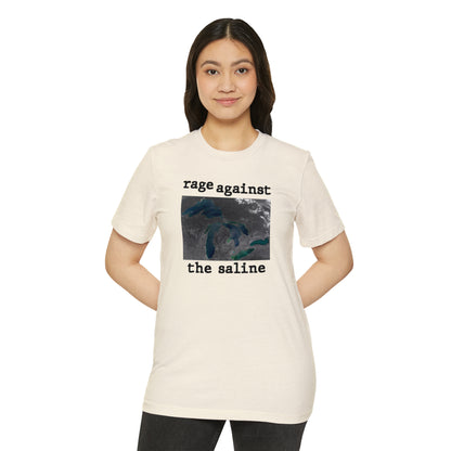 Great Lakes 'Rage Against The Saline' T-Shirt | Unisex Recycled Organic