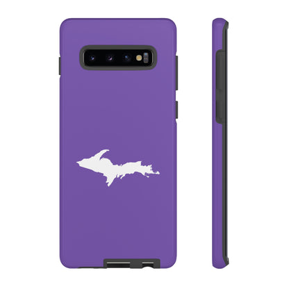 Michigan Upper Peninsula Tough Phone Case (Lake Iris w/ UP Outline) | Samsung & Pixel Android