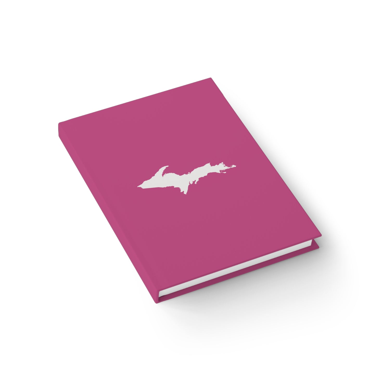 Michigan Upper Peninsula Blank Sketchbook (w/ UP Outline) | Apple Blossom Pink