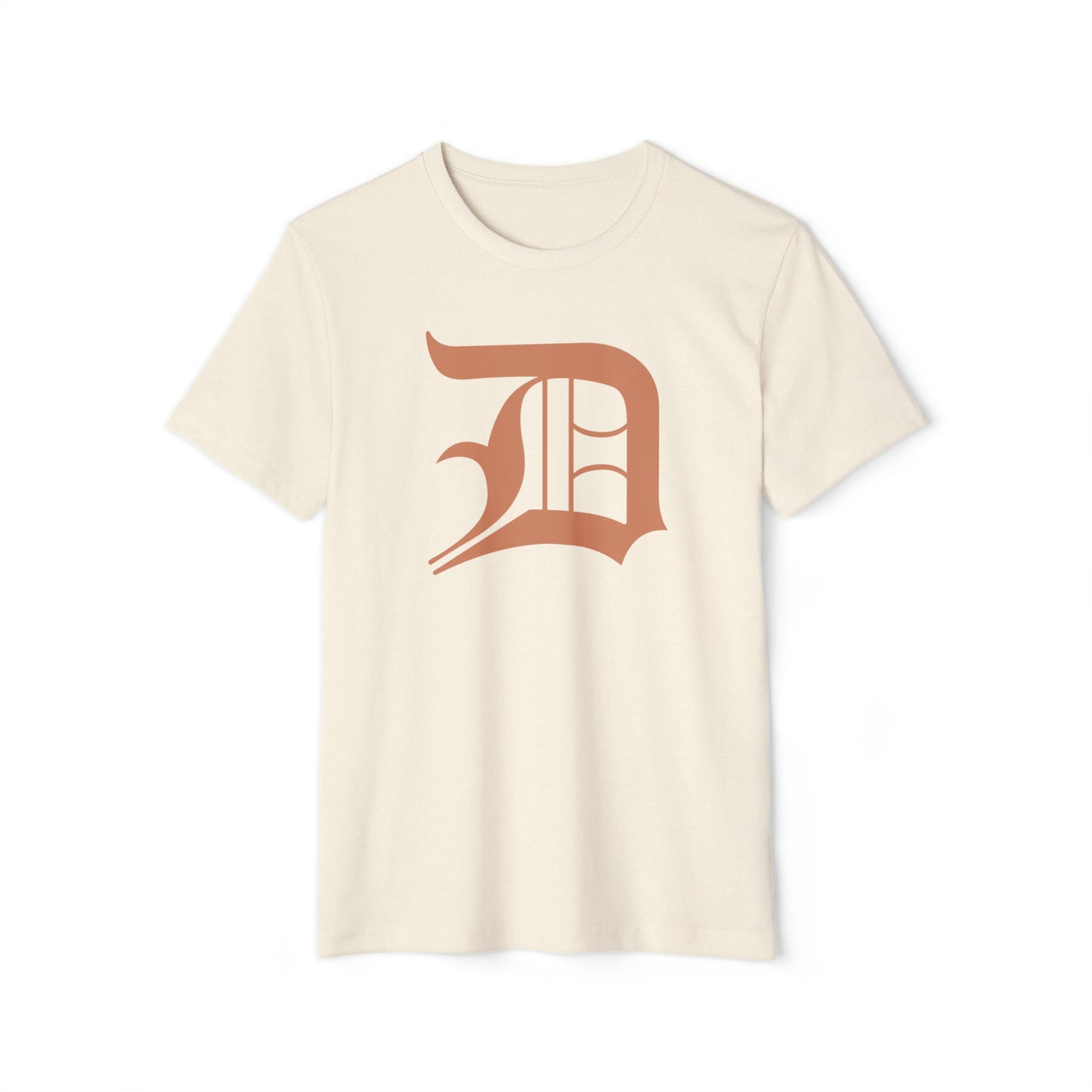 Detroit 'Old English D' T-Shirt (Copper) | Unisex Recycled Organic