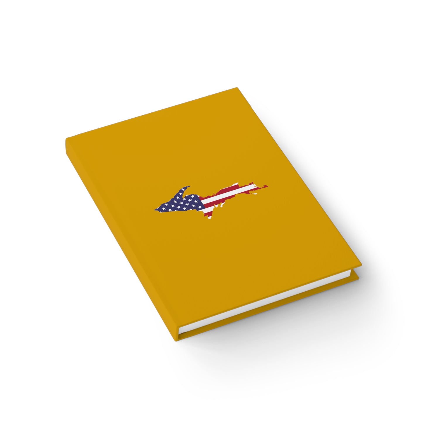 Michigan Upper Peninsula Blank Sketchbook (w/ UP USA Flag) | Gold