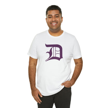 Detroit 'Old English D' T-Shirt (Plum) | Unisex Standard