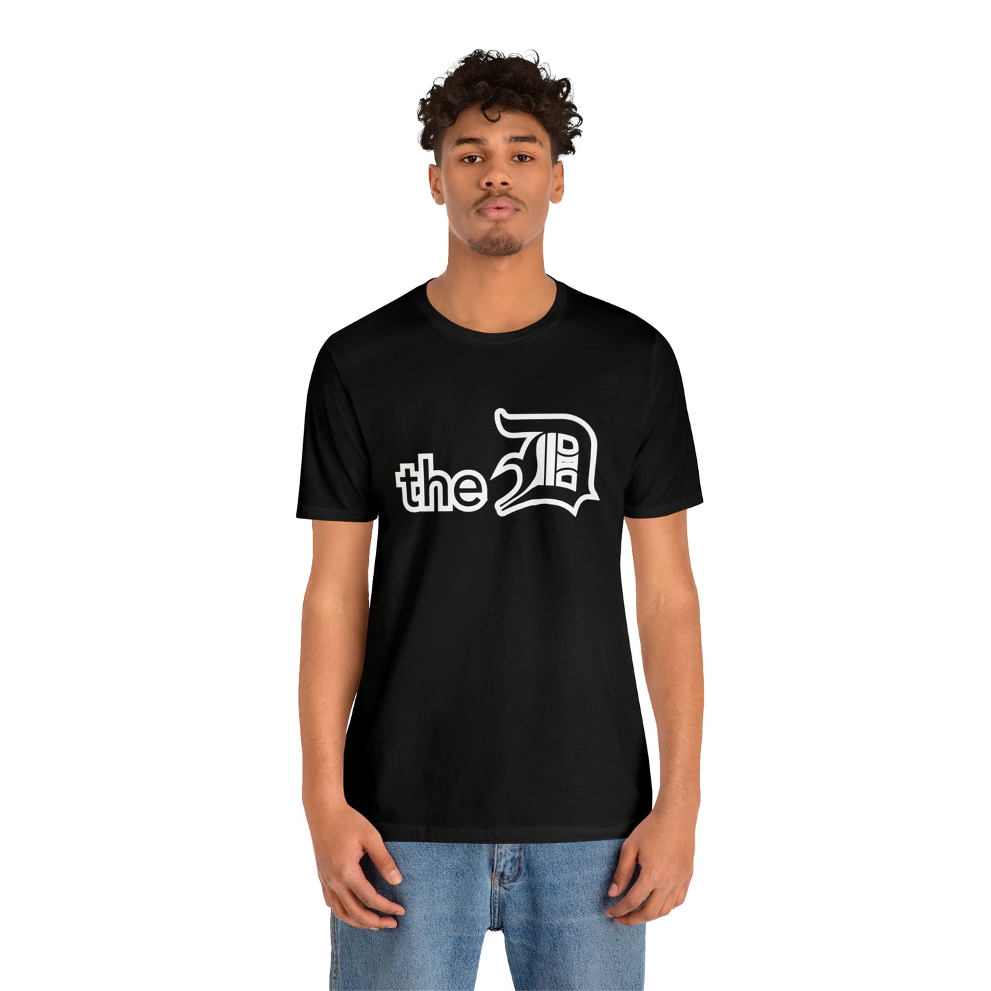 Detroit 'the D' T-Shirt (Black) | Unisex Standard