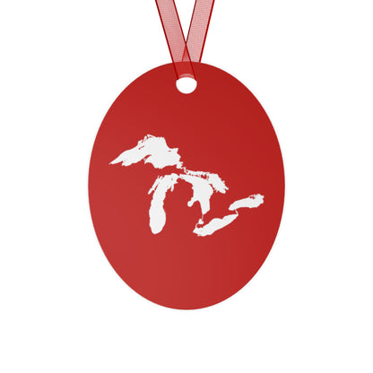 Great Lakes Christmas Ornament | Metal - Santa Red