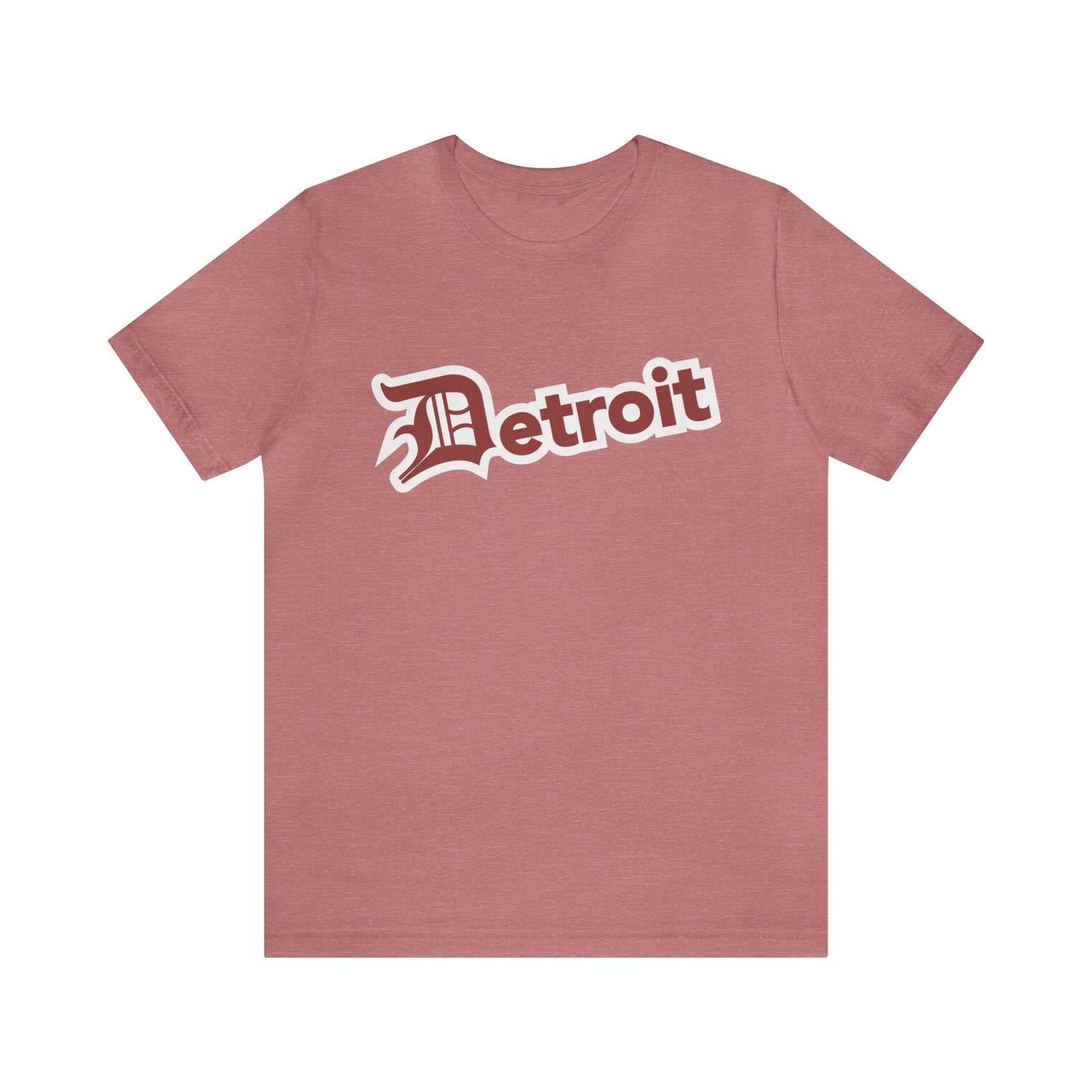 'Detroit' T-Shirt (Ore Dock Red w/ Old English 'D') | Unisex Standard