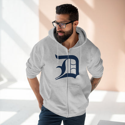 Detroit 'Old English D' Hoodie (Full-Body 'D') | Unisex Full Zip