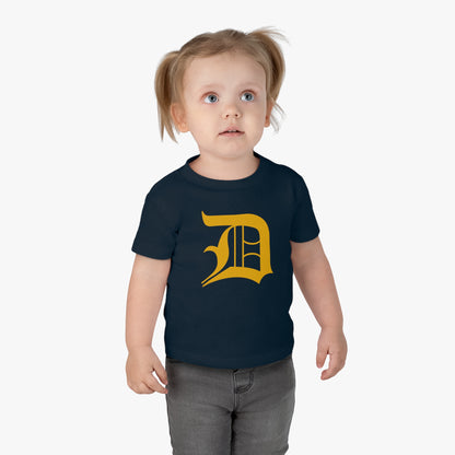 Detroit 'Old English D' Infant T-Shirt (Gold) | Short Sleeve