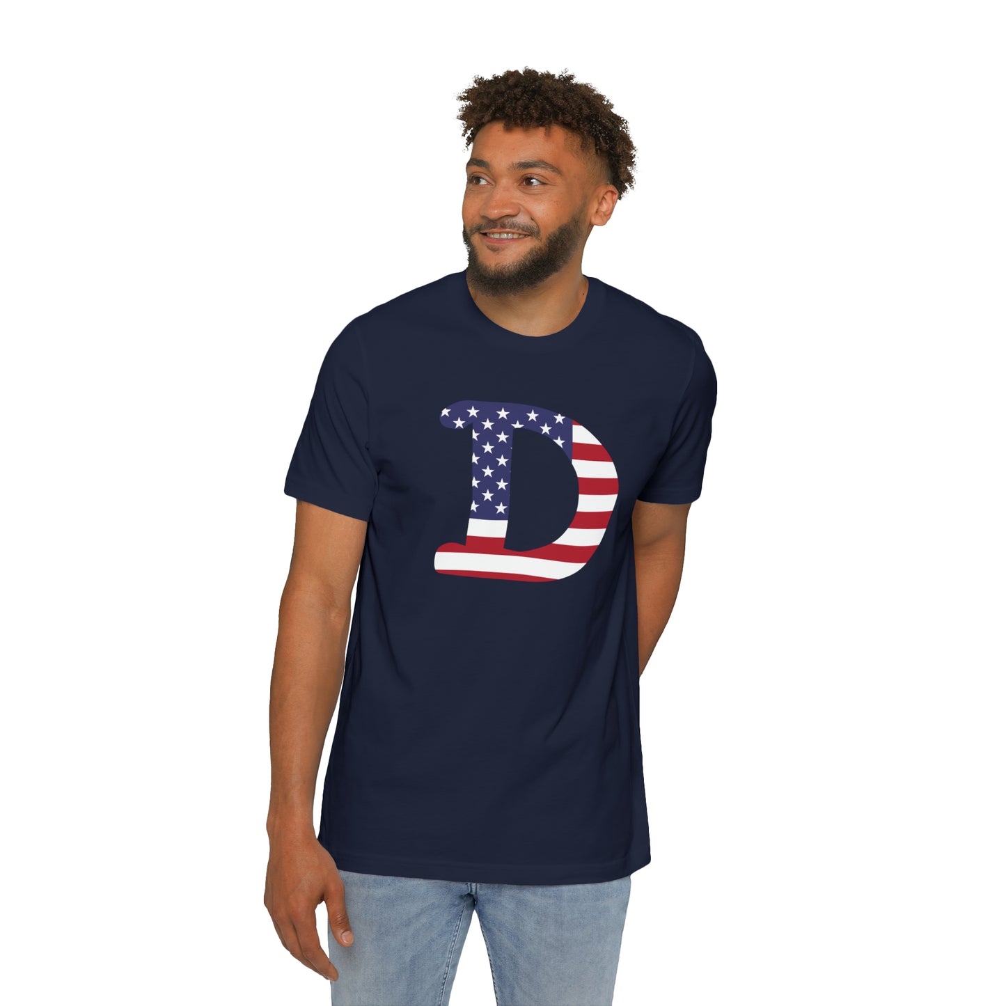 Detroit 'Old French D' T-Shirt (Patriotic Edition) | Made in USA