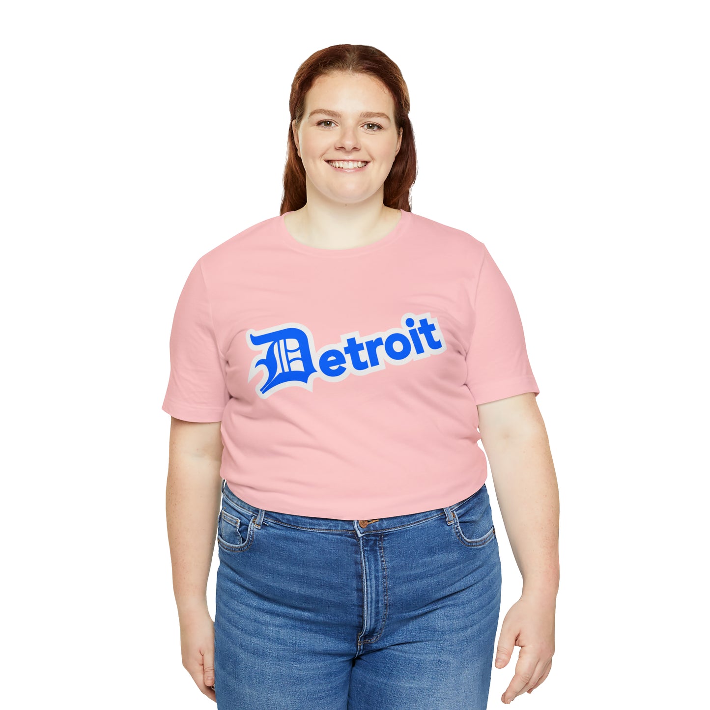 'Detroit' T-Shirt (MotorTown Blue w/ Old English 'D') | Unisex Standard