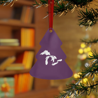 Great Lakes Christmas Ornament | Metal - Plum