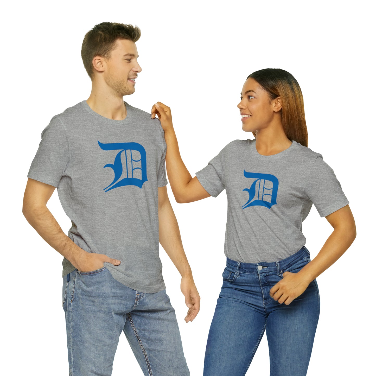 Detroit 'Old English D' T-Shirt (Azure) | Unisex Standard