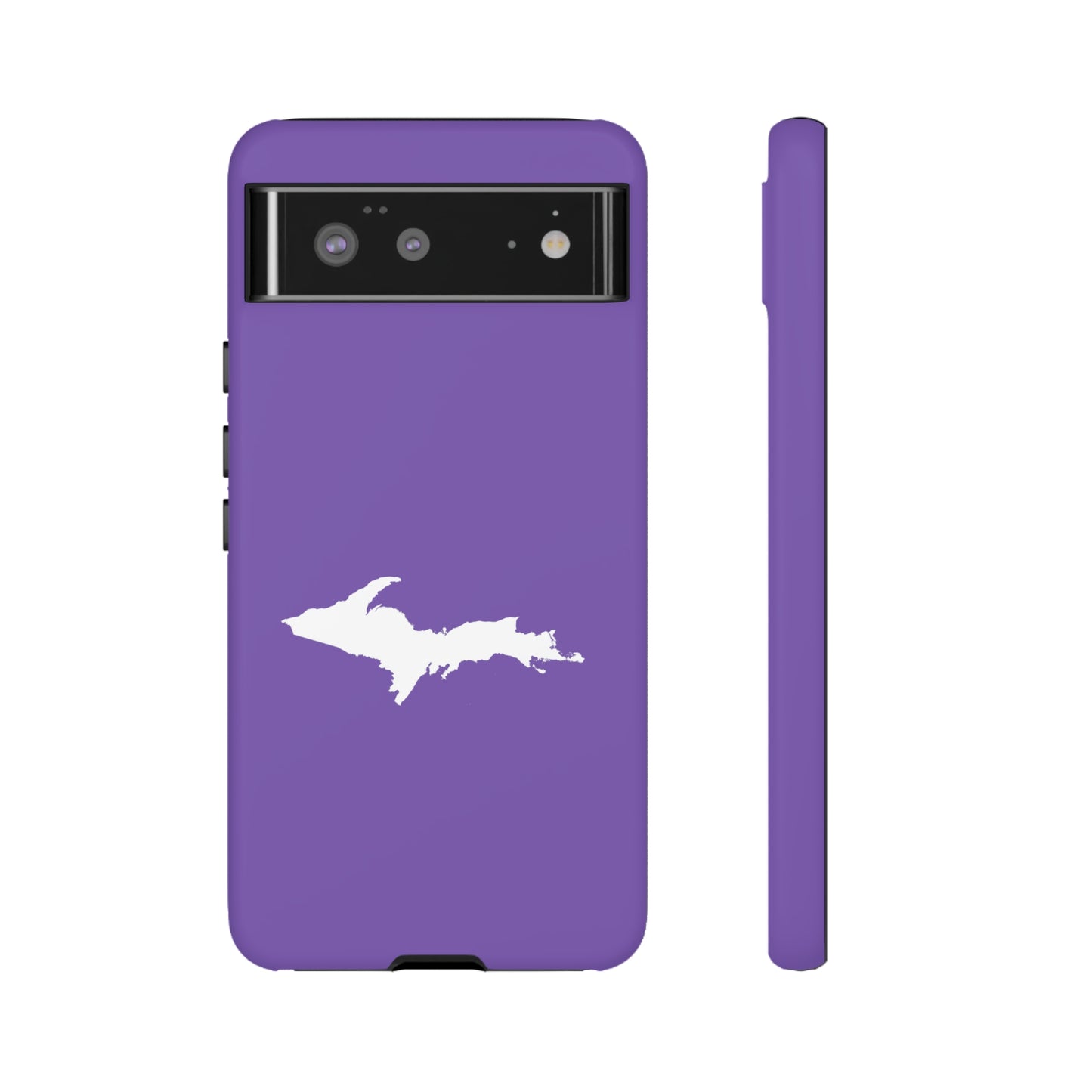 Michigan Upper Peninsula Tough Phone Case (Lake Iris w/ UP Outline) | Samsung & Pixel Android