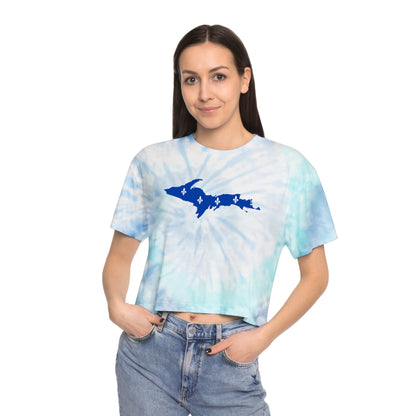 Michigan Upper Peninsula Crop Top (w/ UP Quebec Flag) | Tie-Dye