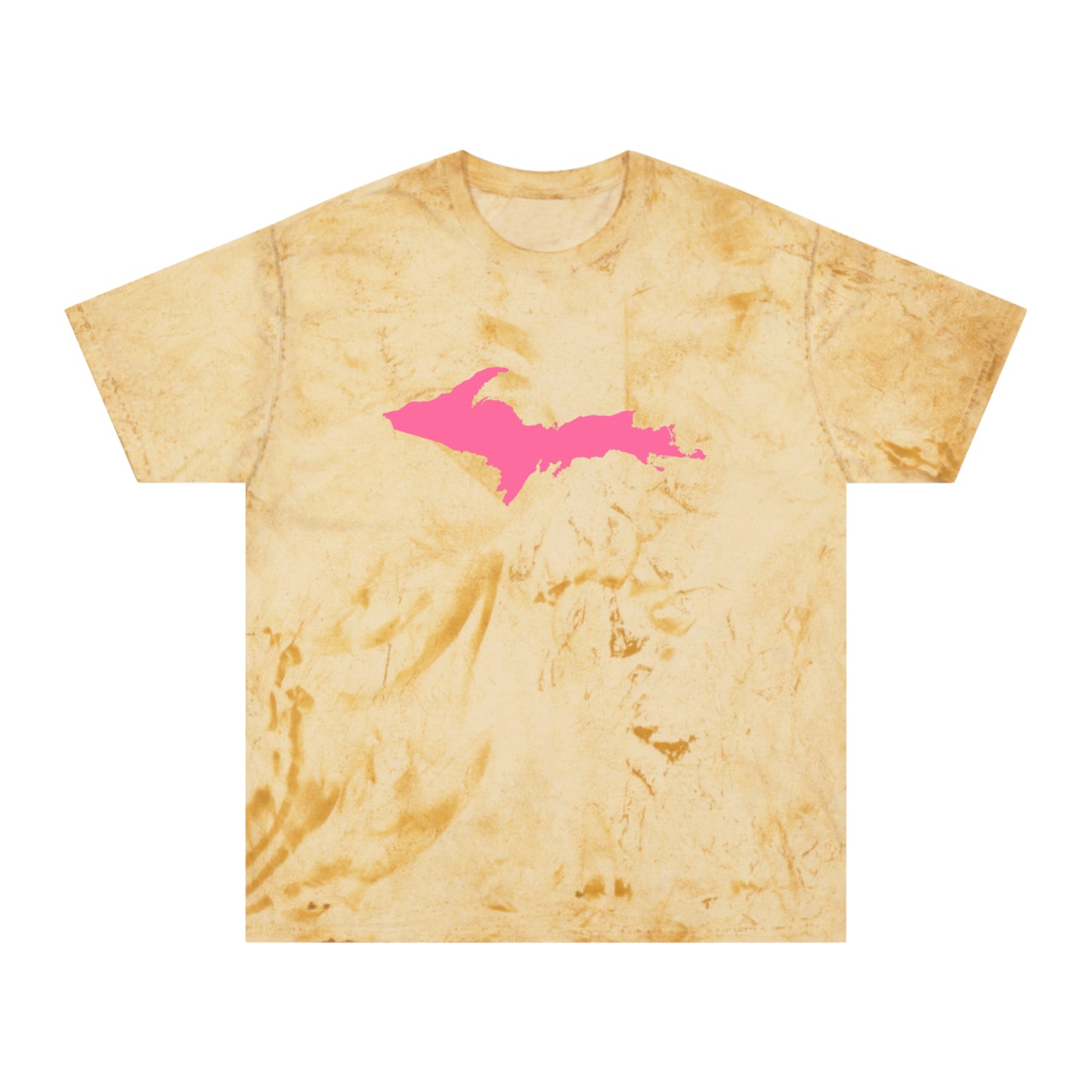 Michigan Upper Peninsula T-Shirt (w/ Pink UP Outline) | Unisex Color Blast