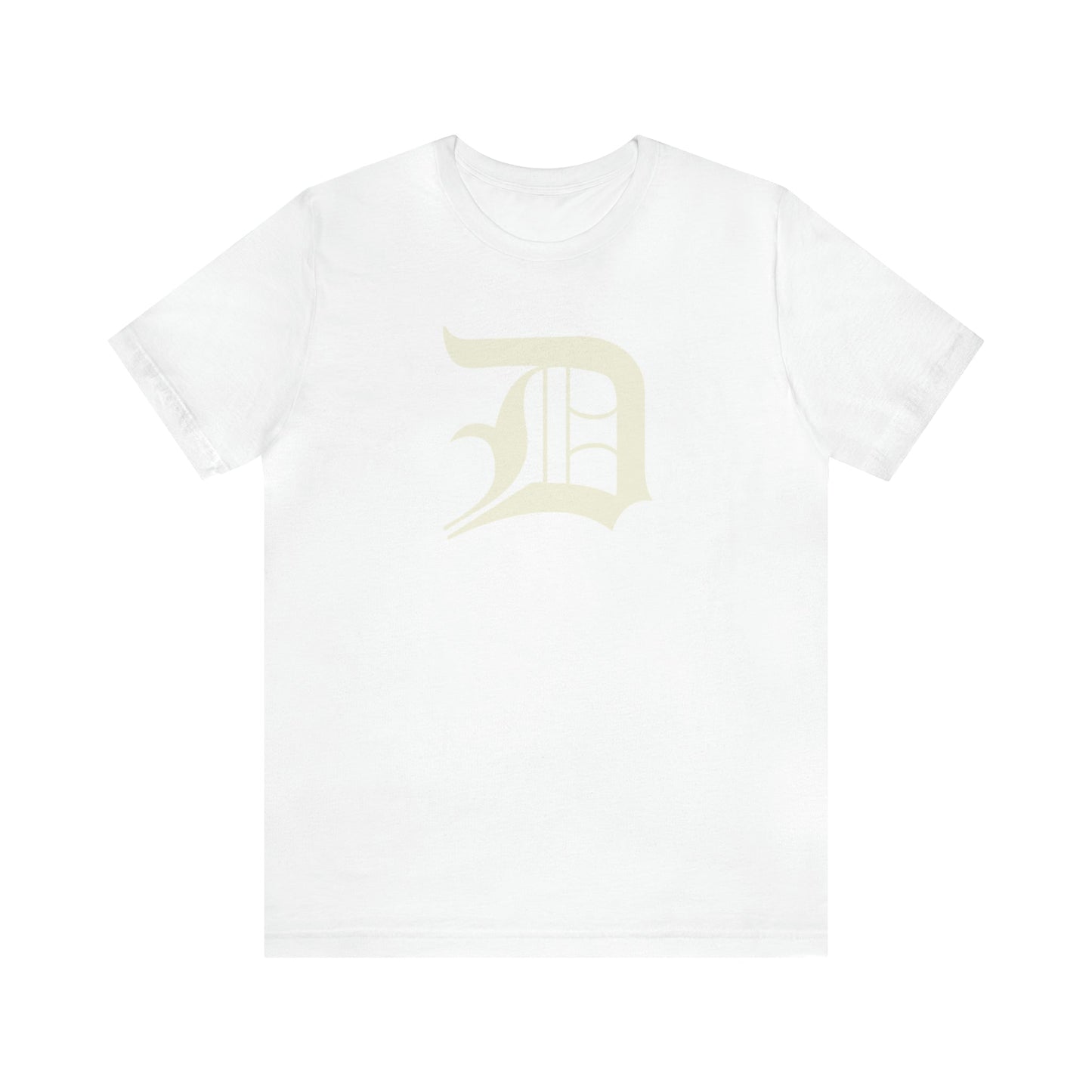 Detroit 'Old English D' T-Shirt (Ivory White) | Unisex Standard