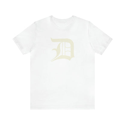 Detroit 'Old English D' T-Shirt (Ivory White) | Unisex Standard