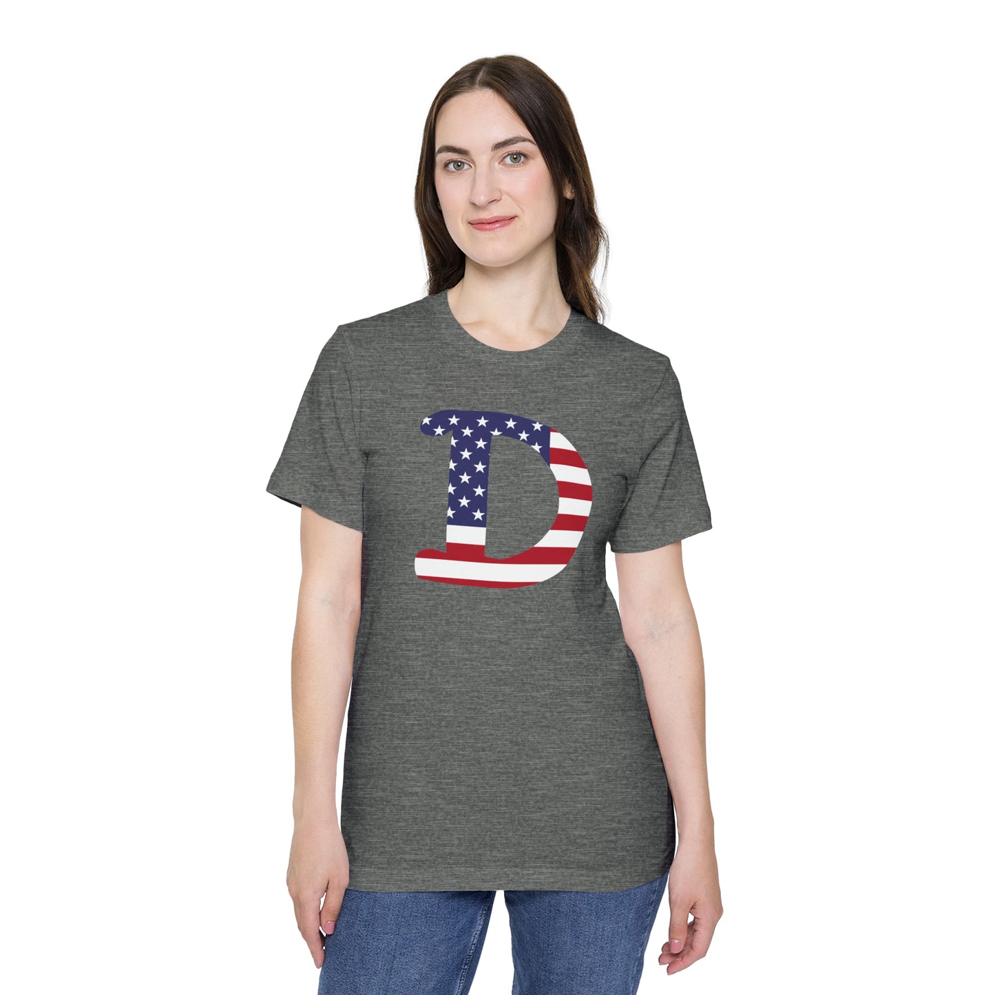 Detroit 'Old French D' T-Shirt (Patriotic Edition) | Made in USA