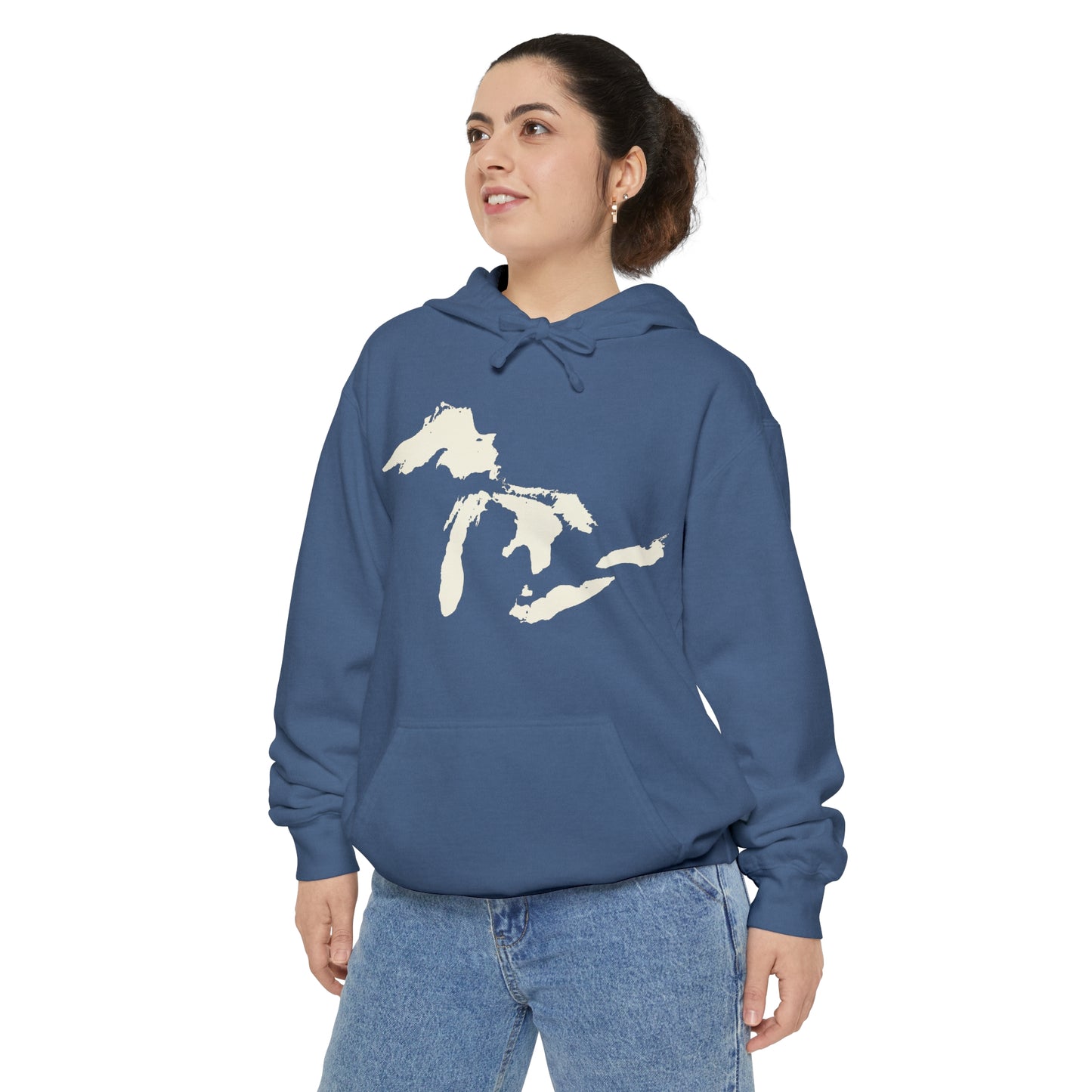 Great Lakes Hoodie (Ivory White) | Unisex Garment-Dyed