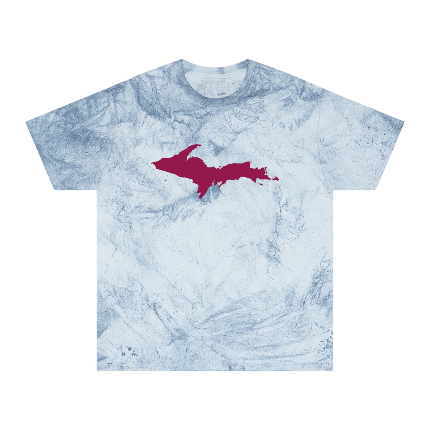 Michigan Upper Peninsula T-Shirt (w/ Ruby Red UP Outline) | Unisex Color Blast