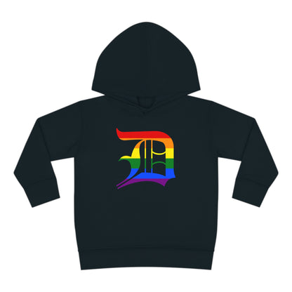 Detroit 'Old English D' Hoodie (Rainbow Pride Edition)| Unisex Toddler