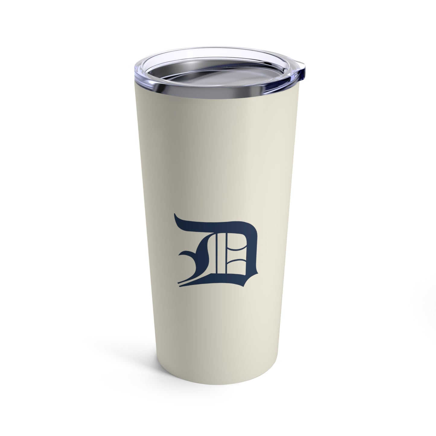 Detroit 'Old English D' Tumbler | Ivory White - 20oz