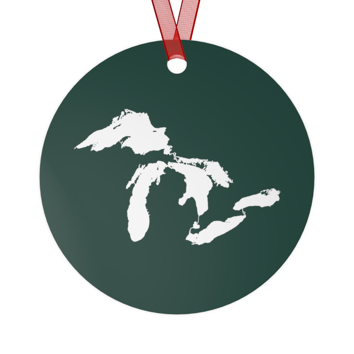 Great Lakes Christmas Ornament | Metal - Laconic Green