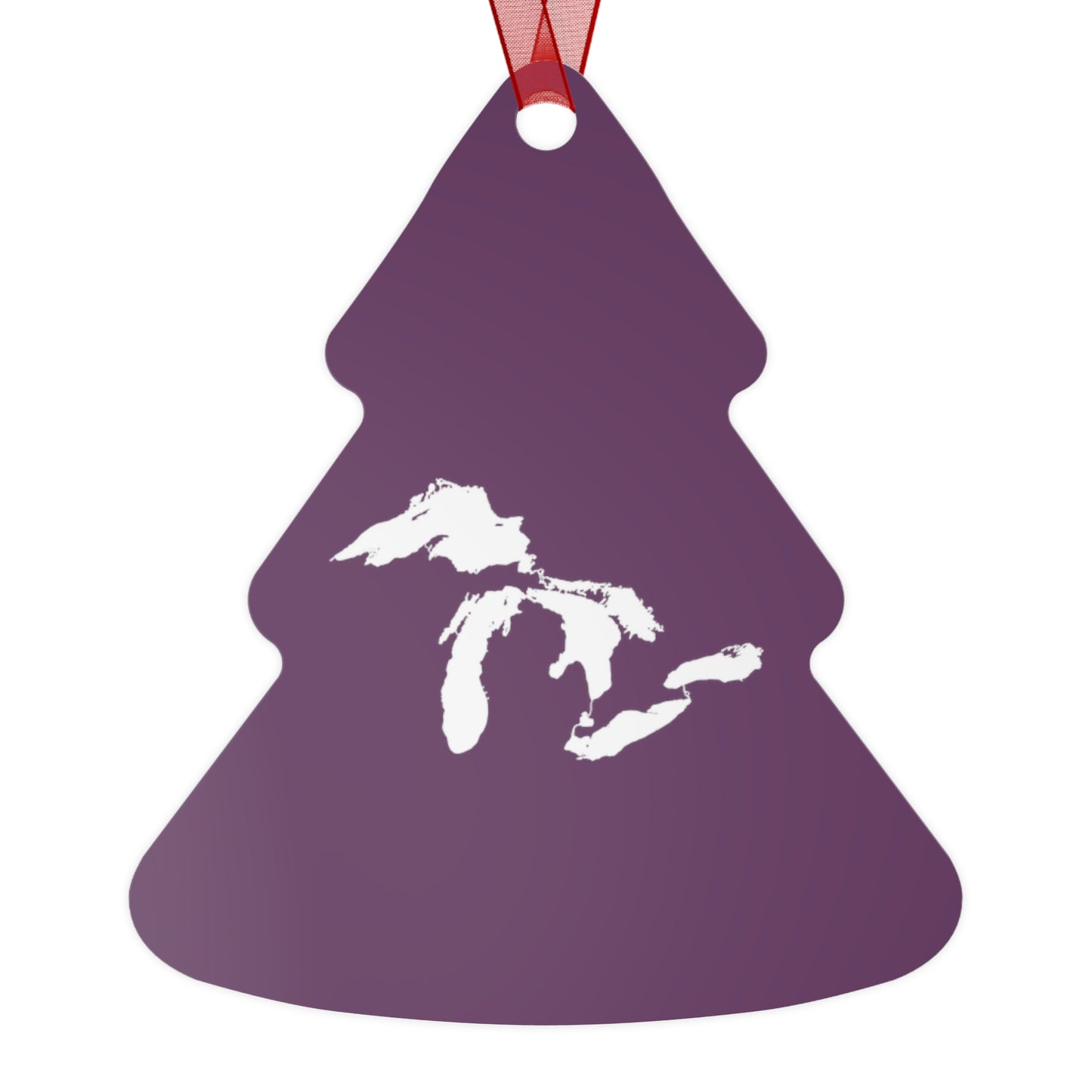 Great Lakes Christmas Ornament | Metal - Plum