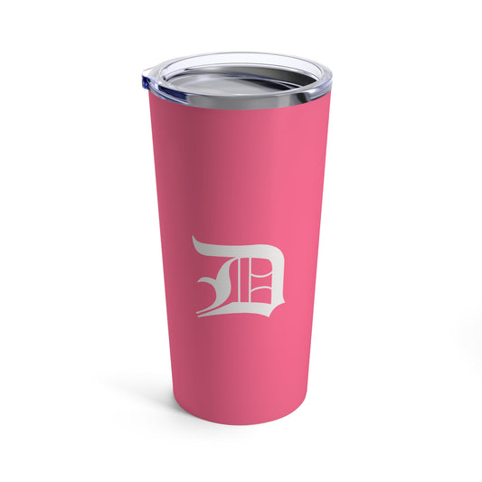 Detroit 'Old English D' Tumbler | Rhodochrosite Pink - 20oz