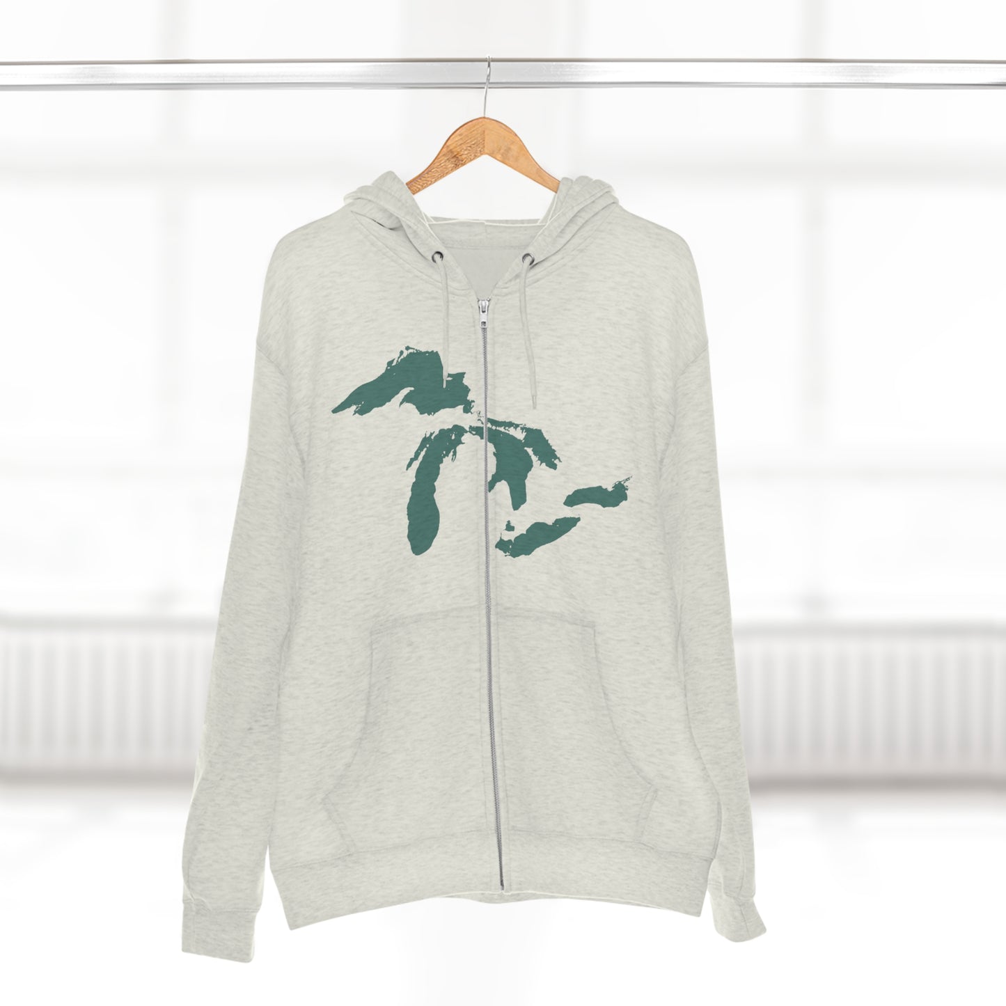 Great Lakes Hoodie (Copper Green) | Unisex Full Zip