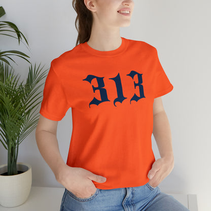 Detroit '313' T-Shirt (Old English Font) | Unisex Standard Fit