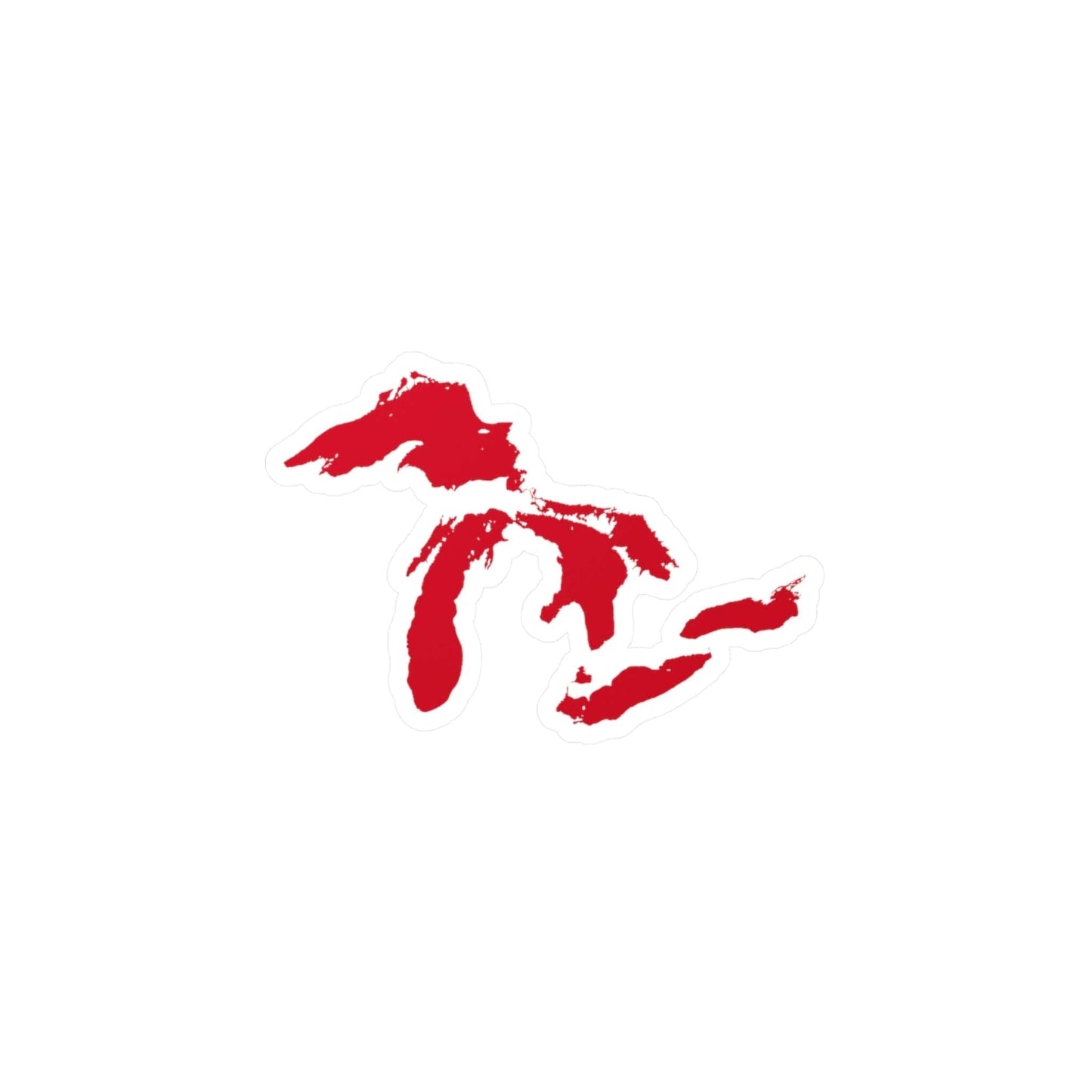 Great Lakes Kiss-Cut Windshield Decal | Aliform Red