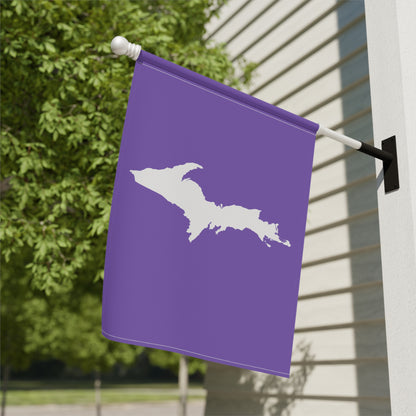 Michigan Upper Peninsula Home & Garden Flag (w/ UP Outline) | Lake Iris