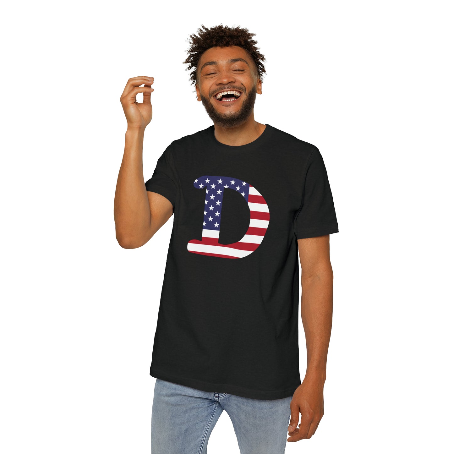 Detroit 'Old French D' T-Shirt (Patriotic Edition) | Made in USA