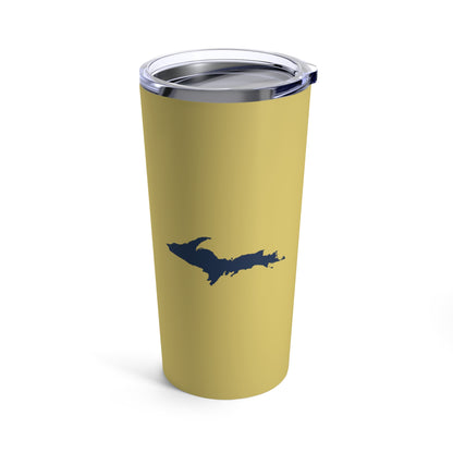 Michigan Upper Peninsula Tumbler (w/ UP Outline) | Plum Yellow - 20oz