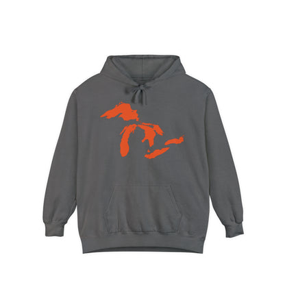 Great Lakes Hoodie (Maple Leaf Orange) | Unisex Garment-Dyed